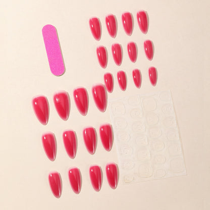 Glänzende Ombre Stiletto Nagelverlängerungen Brehn