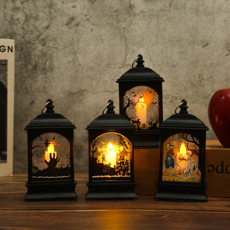 Nostalgische Laterne mit Halloween-Motiv Brehn