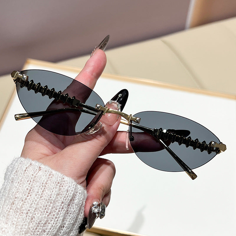 Damen modische Brille mit elegantem goldenen Rahmen Brehn