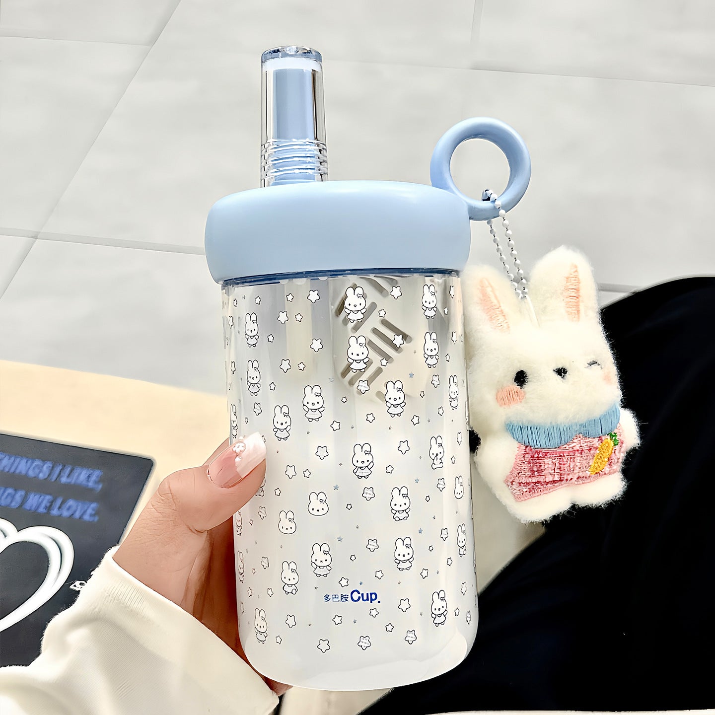 Damen praktische Trinkflasche mit süßem Tiermotiv Brehn