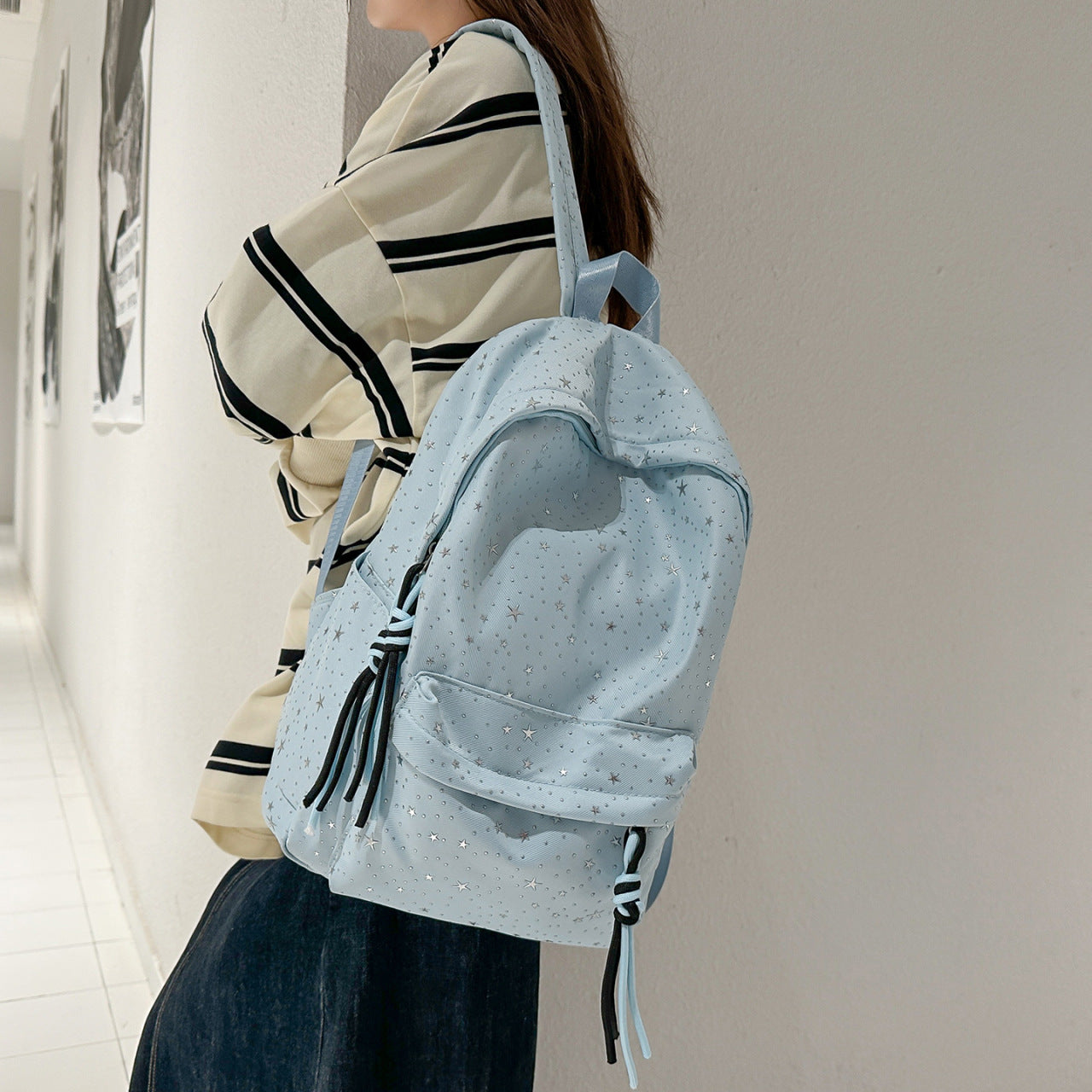 Stylischer Star-Motiv Rucksack Brehn