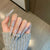 Premium mit Strass verziertes Press-On-Nagelset Brehn