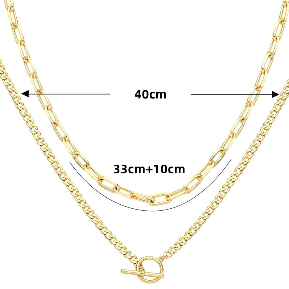 Elegante Silber Kettenhalskette Brehn