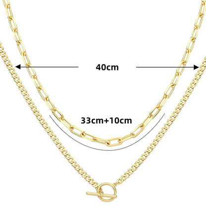 Elegante Silber Kettenhalskette Brehn