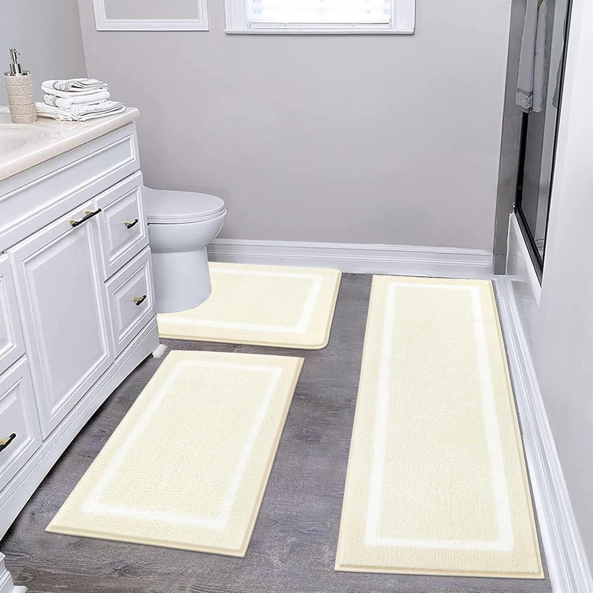 Luxuriöses Weiches Badezimmermatten-Set