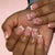 Florale Acryl-Nagelkunst-Spitzen Brehn