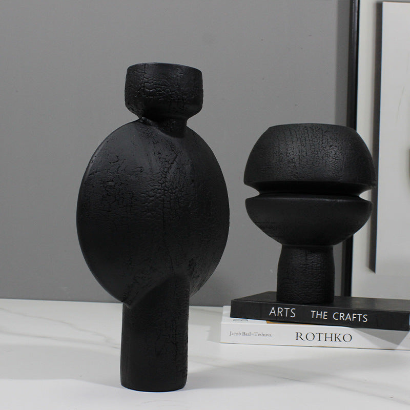 Texturiertes abstraktes dekoratives Vase