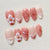 Floral Verzierter Press-On Nail Set Brehn