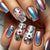 Kunstnägel mit Eleganten Floralen Motiven und Holografischem Effekt Brehn