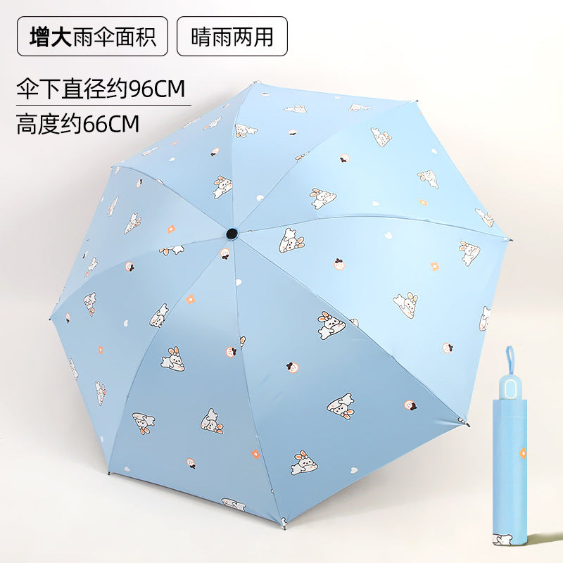 Damen Falt-Regenschirm mit tierischem Muster Brehn