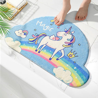 Niedliche Cartoon-Ente Badewannenteppich