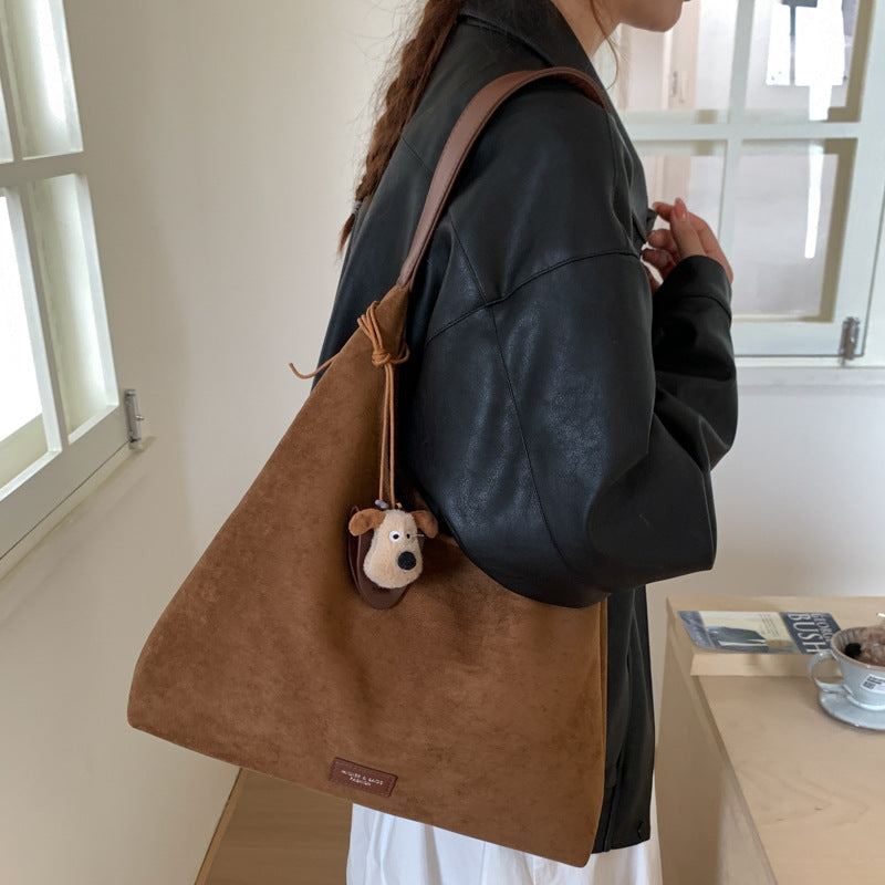Premium Wildleder Slouchy Tote Bag Brehn