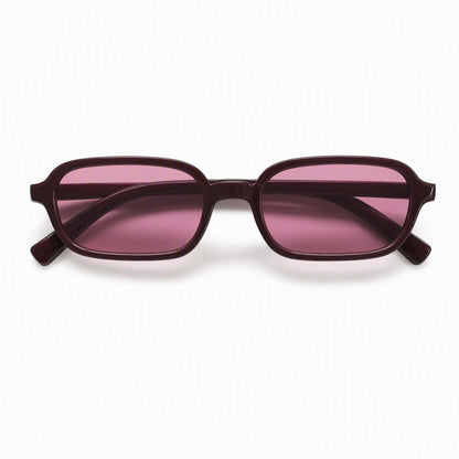 Retro-inspirierte Übergroße Rechteck-Sonnenbrille Brehn