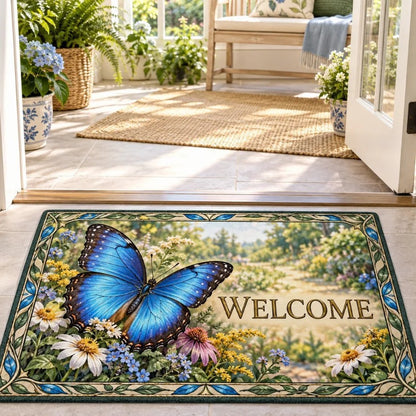 Florale Begrüßungsmatte Brehn
