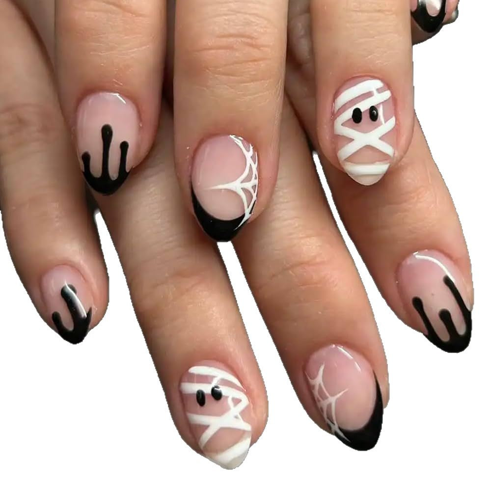Kreatives Kunstnägel Set mit Halloween-Motiven Brehn