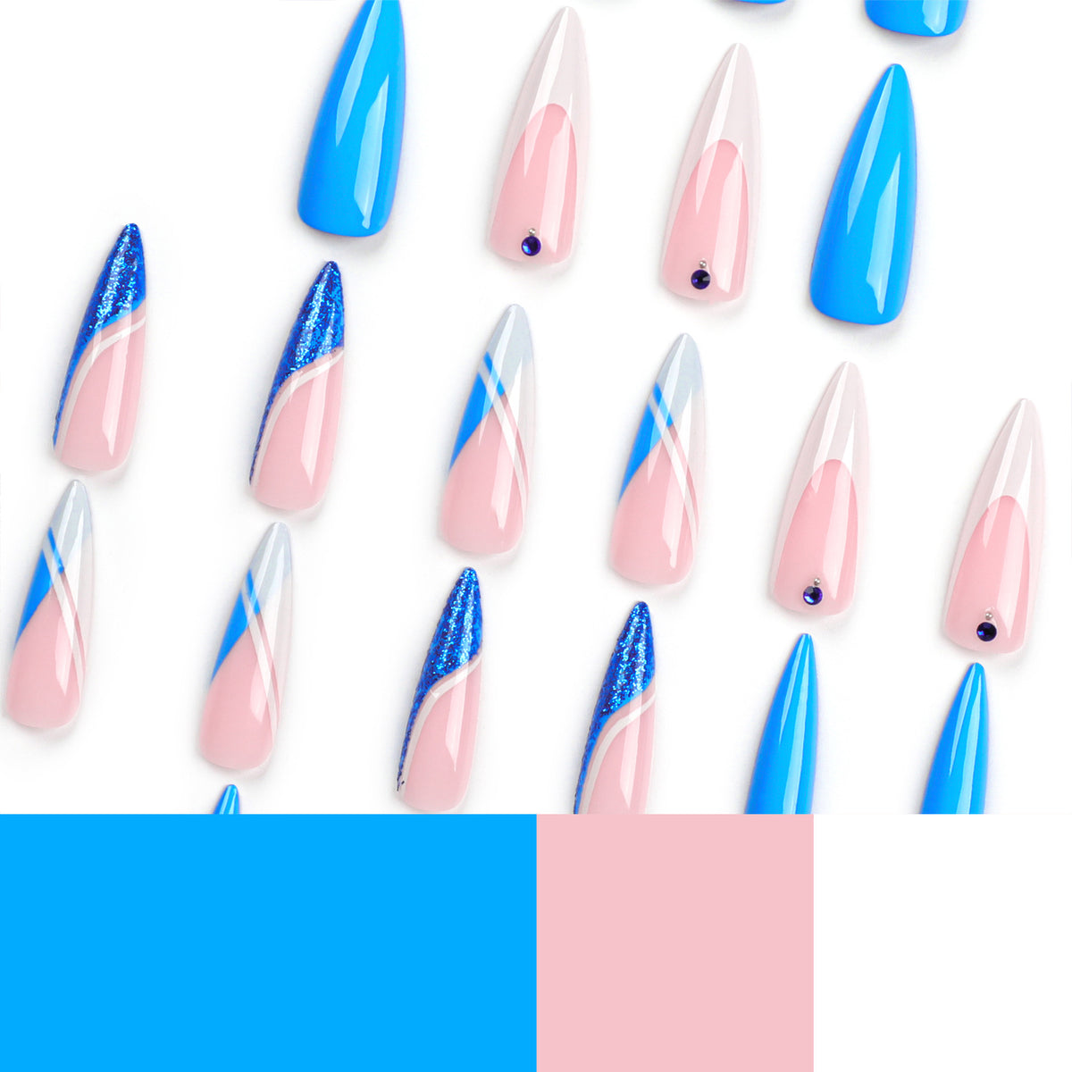 Kreative Nagelkunst mit glamourösen Design-Details Brehn