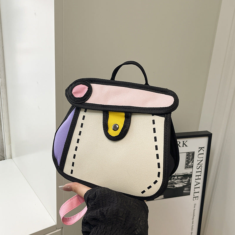 Trendiger Cartoon-Stil Mini-Rucksack Brehn