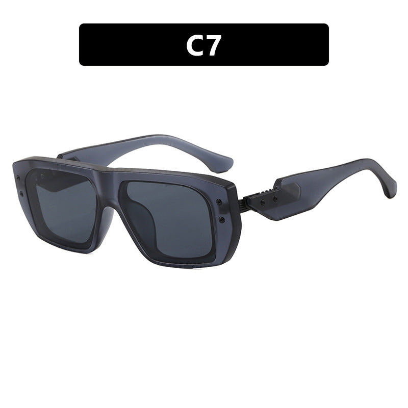 Damen modische quadratische Brille mit mehrfarbigem transparentem Rahmen Brehn