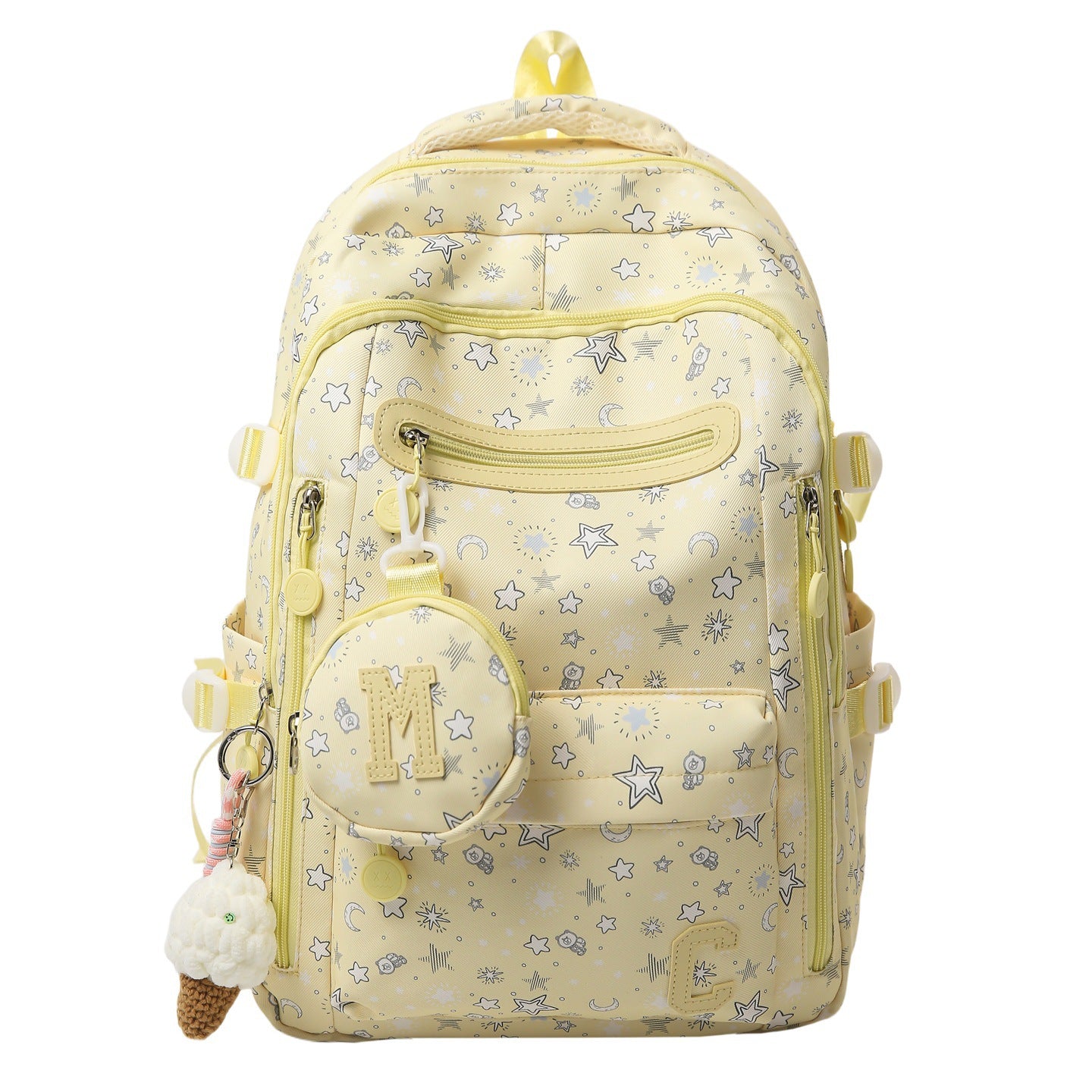Verspielt Stern-Print Schulrucksack