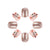 Glitzerndes Blumen-Nagelkunst-Design Brehn