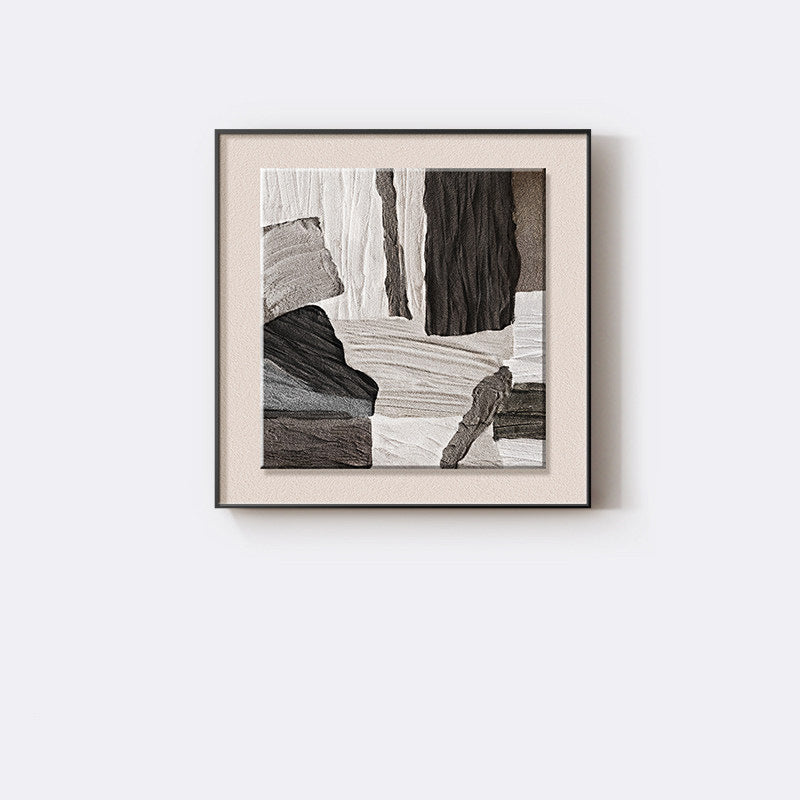 Abstrakte textile Wandkunst