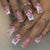 Elegante Floral Press-On Nail Art Tipps Brehn