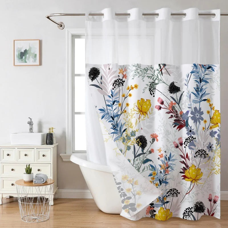 Künstlerische Florale Duschvorhang Brehn