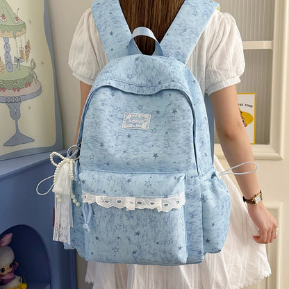 Stylischer Sternmuster-Rucksack Brehn