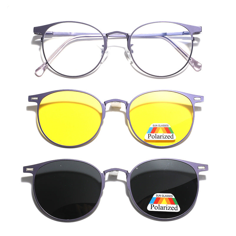 Damen modische Sonnenbrille mit wechselbaren Gläsern und polarisierter Technologie Brehn
