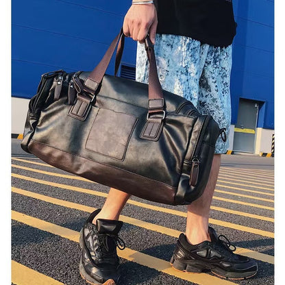 Premium Leder Reise-Duffle Bag