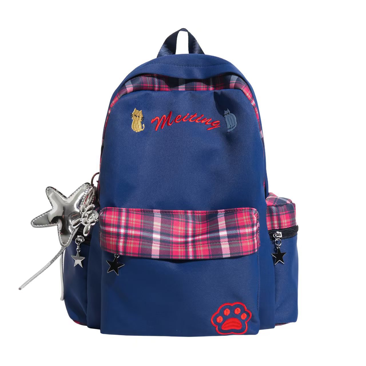 Gestickter lässiger Schulrucksack Brehn