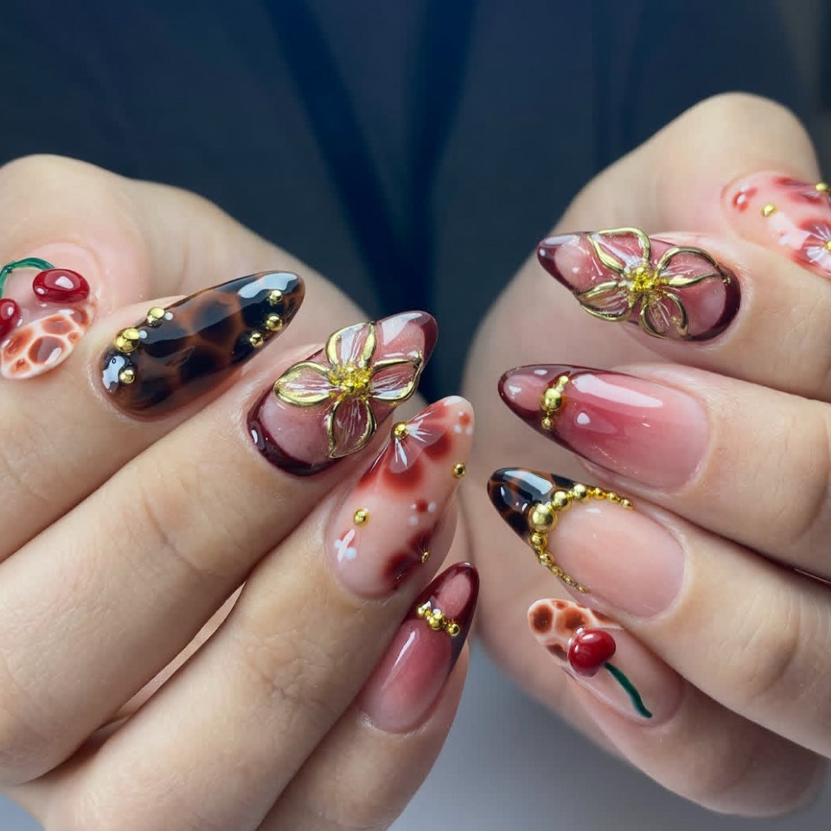 Dekorative Luxus Nagelkunst Verlängerungen Brehn