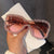 Damen Glamouröse Sonnenbrille mit auffälligem Kristallrahmen Brehn