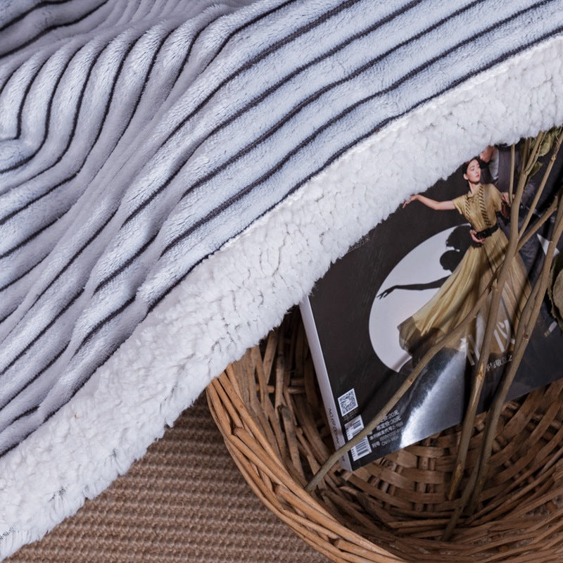 Damen luxuriöse und weiche Kuscheldecke mit samtiger Oberfläche Brehn