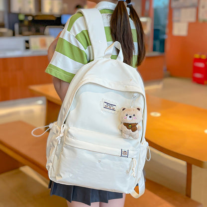 Stylischer backpack mit floralem Schmuck Brehn