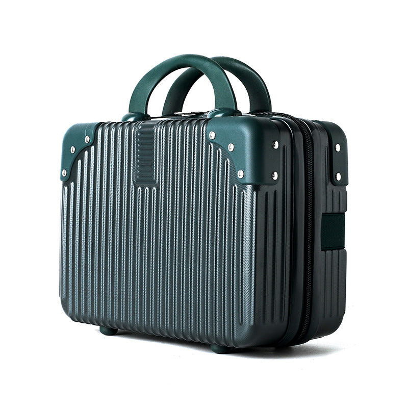 hartschalen-Reise-Kosmetiketui mit Doppelreißverschluss, Tragegriff und schützenden Füßen Brehn