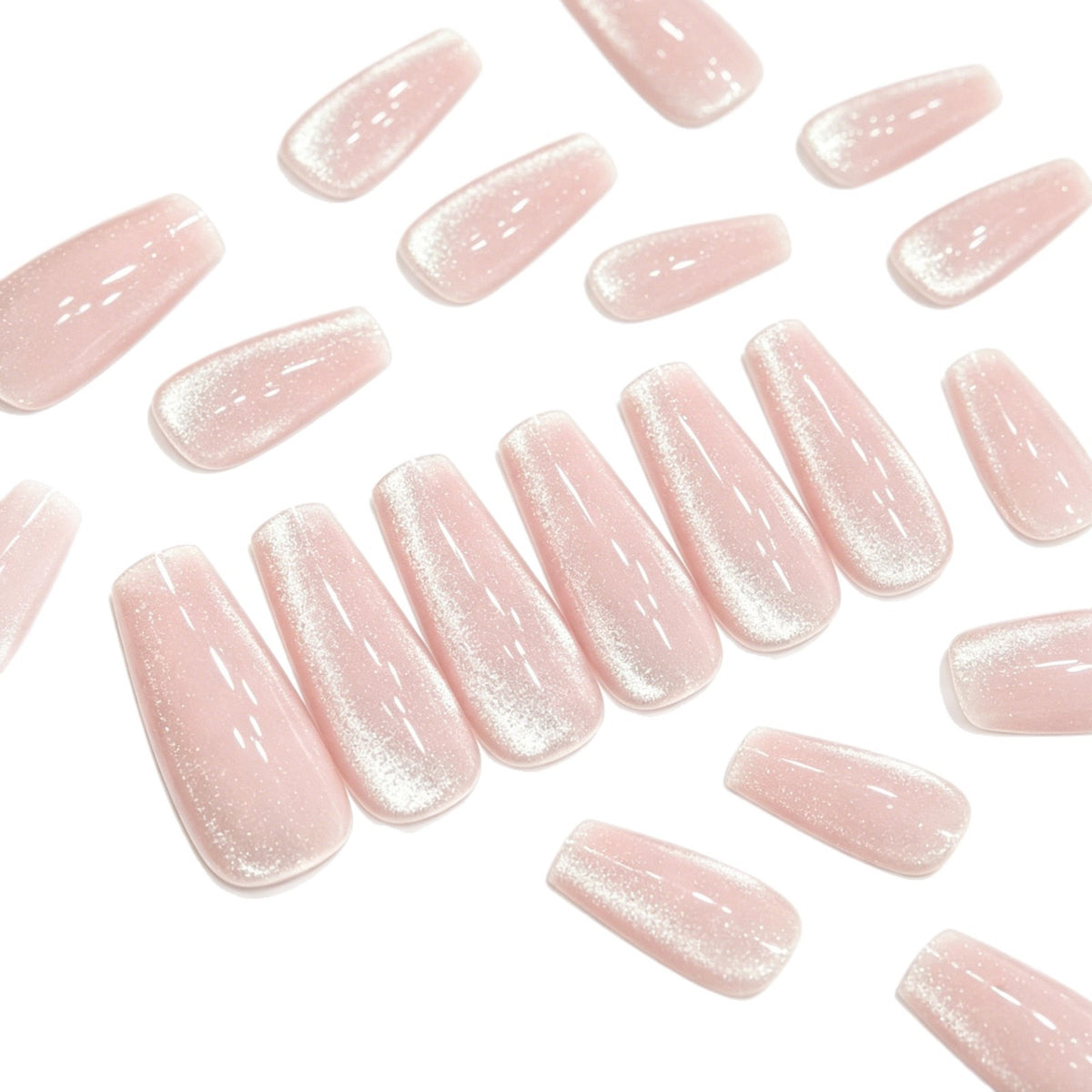 Glamouröser Glitter Ombre Nagelkunst Brehn