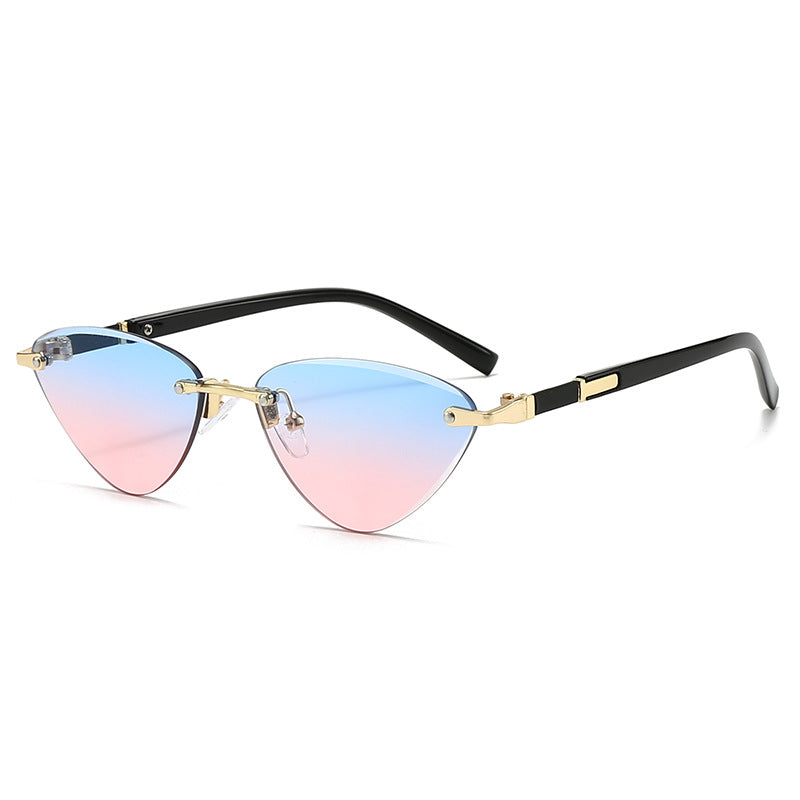 Damen modische Cat-Eye Sonnenbrille mit elegantem Metallrahmen Brehn