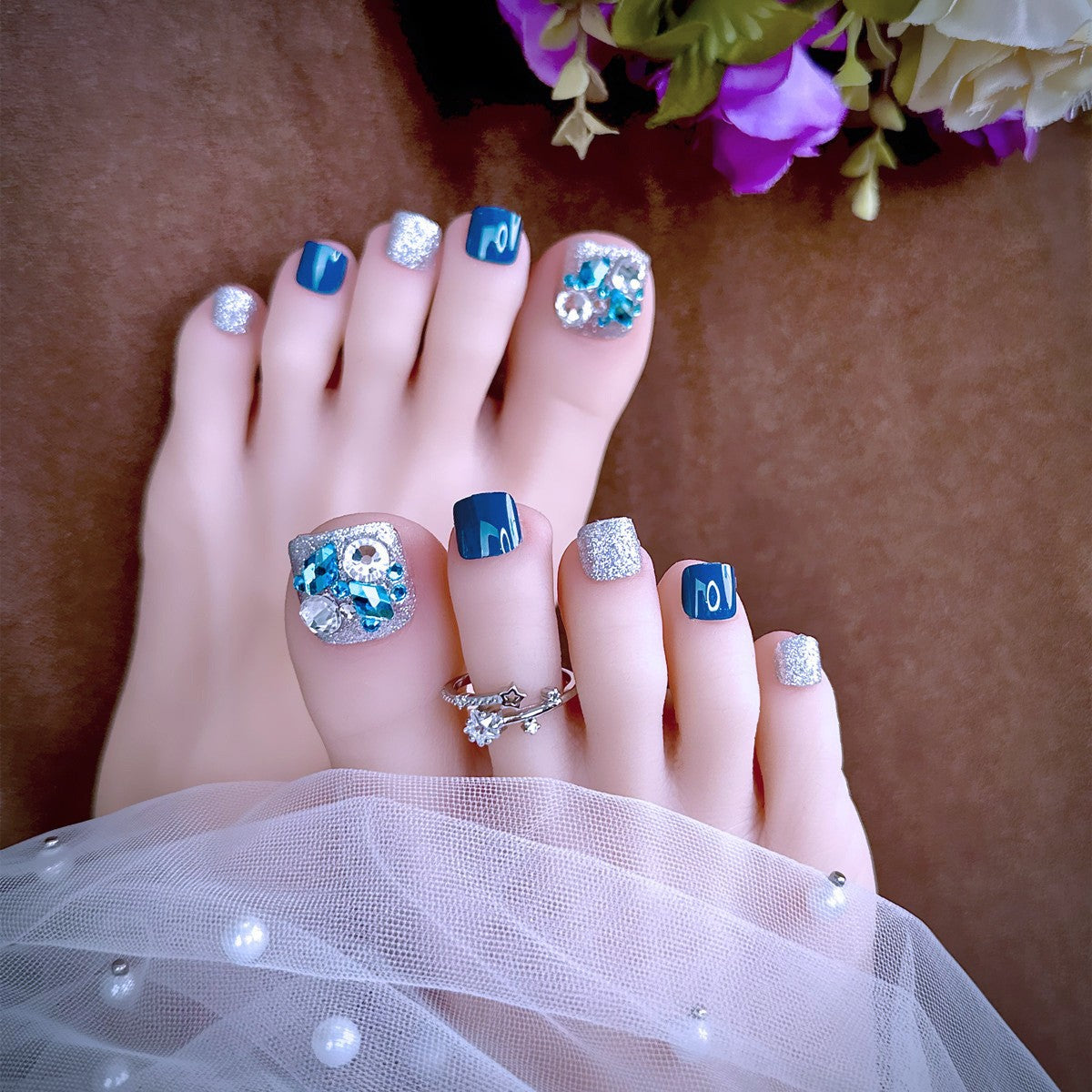 Elegante Fußnagelkunst Brehn