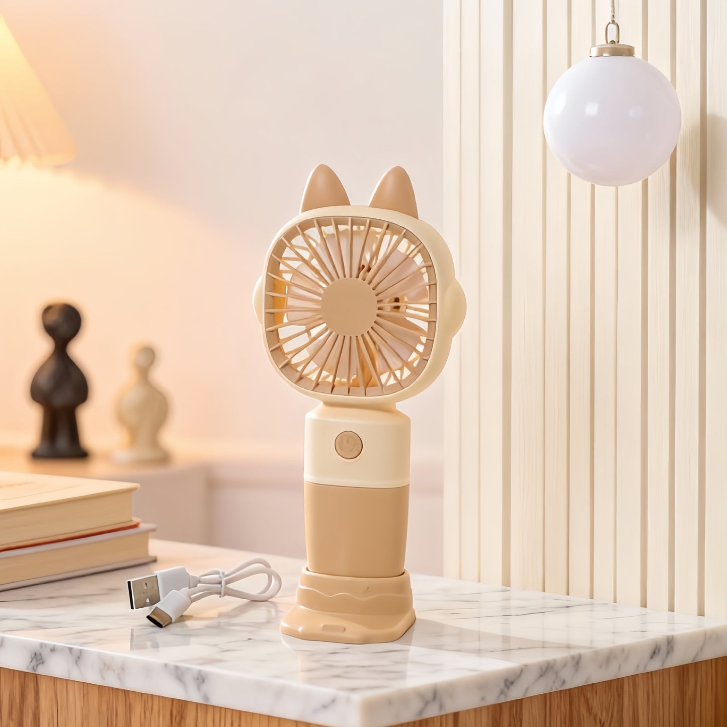 Damen Tragbarer Handventilator mit niedlichem Tierdesign Brehn