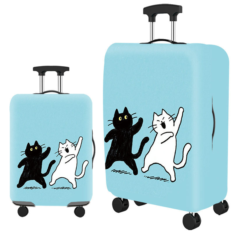 Unisex Hartschalenreisekoffer mit einem verspielten Katzenmotiv Brehn
