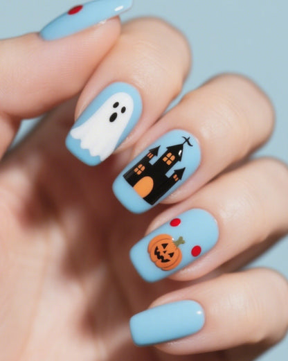 Halloween-Themen-Nagelkunstverlängerungen Brehn