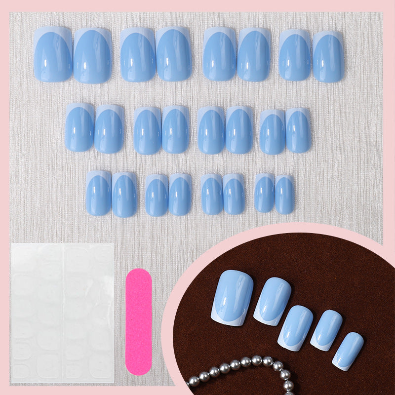 Premium French Tip Press-On Nail Set Brehn