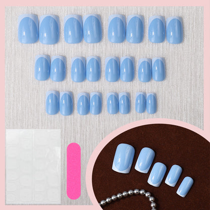 Premium French Tip Press-On Nail Set Brehn