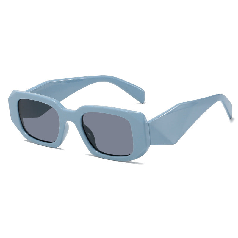 Damen quadratische Designer-Sonnenbrille mit modernem akzentuiertem Rahmen Brehn