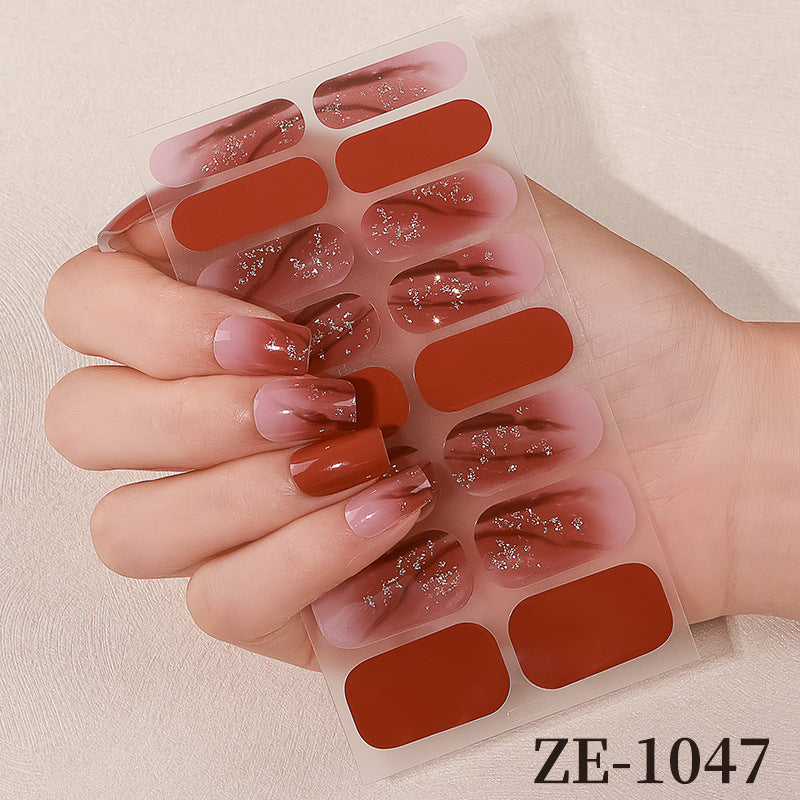 Blumen Design Nagelkunst Wraps
