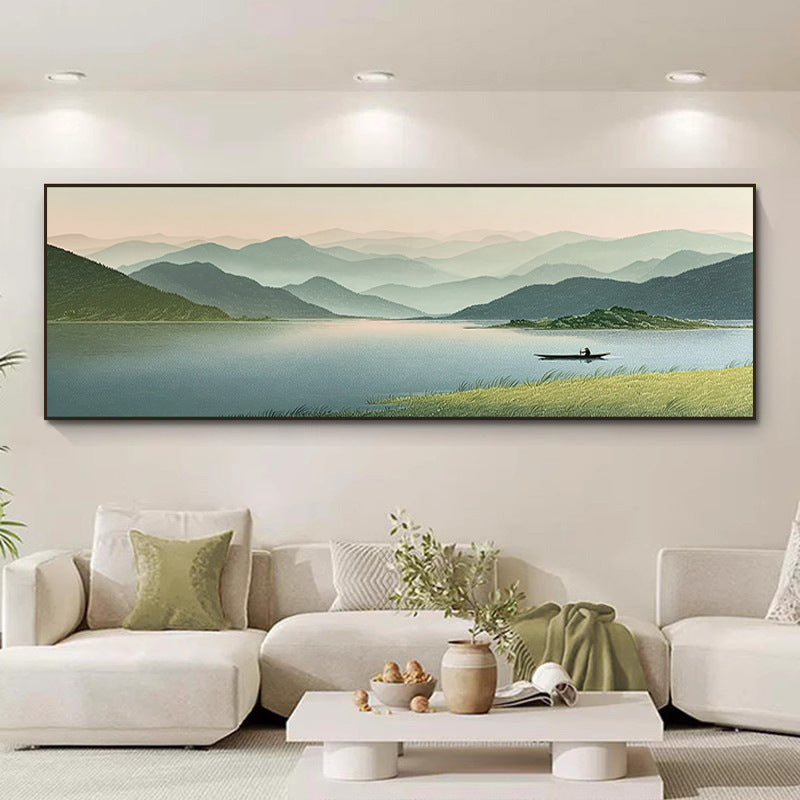 Malerei auf Leinwand mit landschaftlichem Motiv