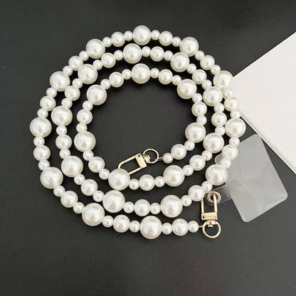 Damen elegante Perlenbesetzte Brillen Kette Brehn