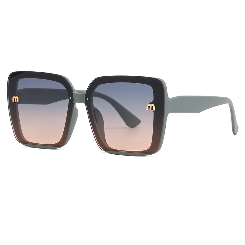 Damen oversized quadratische Sonnenbrille mit elegantem Rahmen Brehn