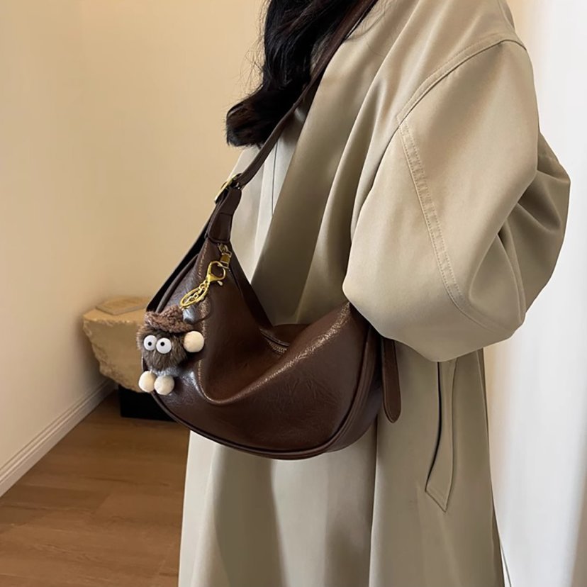Elegante Leder Hobo Tasche Brehn